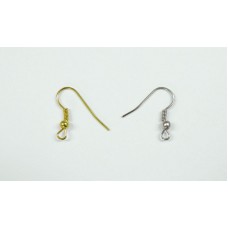 Σκουλαρίκι Hook με Μπίλια και Σπείρα 18mm Gold Σετ 20τεμ_0517583-G